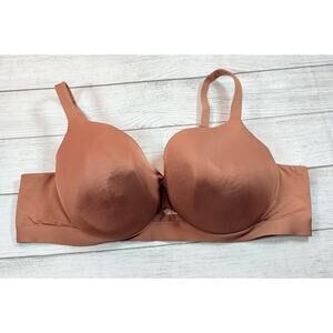 Cacique Comfort Bliss Lightly Lined Balconette Brown Underwire Size 52C